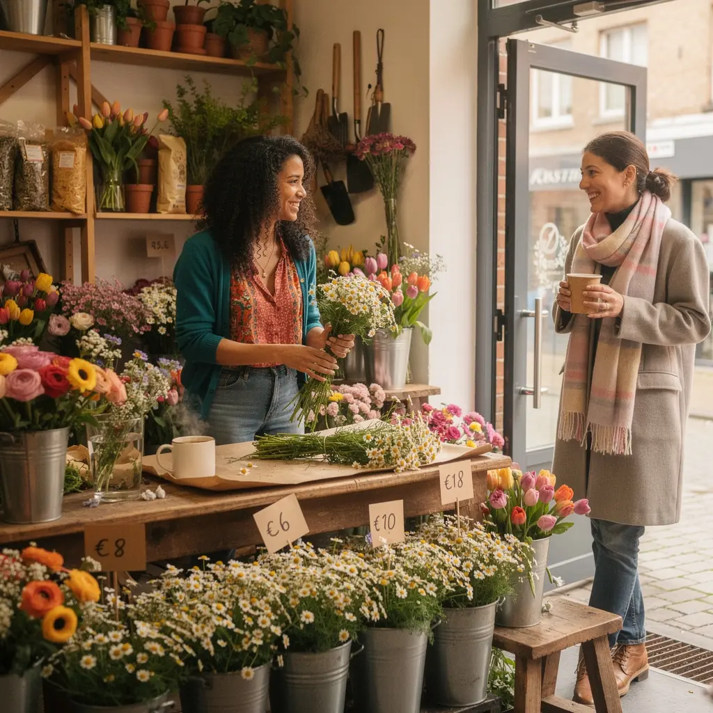 Ciel nocturne Г©toilГ© avec une tasse de thГ© Г  la camomille en avant-plan.