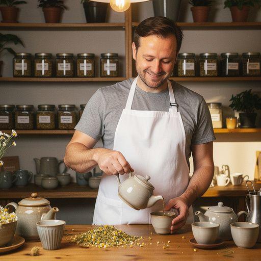 Ambiance relaxante avec des bougies allumГ©es et une tasse de thГ©.