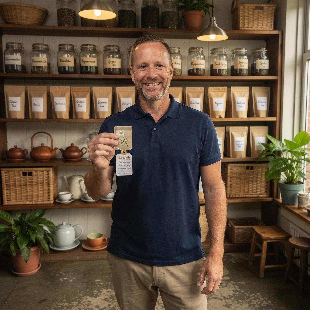 Personne en train de dГ©guster une tasse de thГ© Г  la camomille sur un canapГ©.